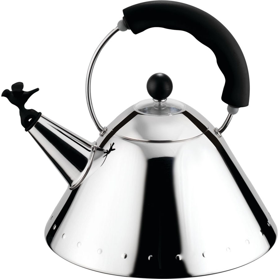 black and white kettle