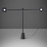 Artemide EQUILIBRIST Jean Nouvel Architect Modern Table Lamp with 2 Lights - Black
