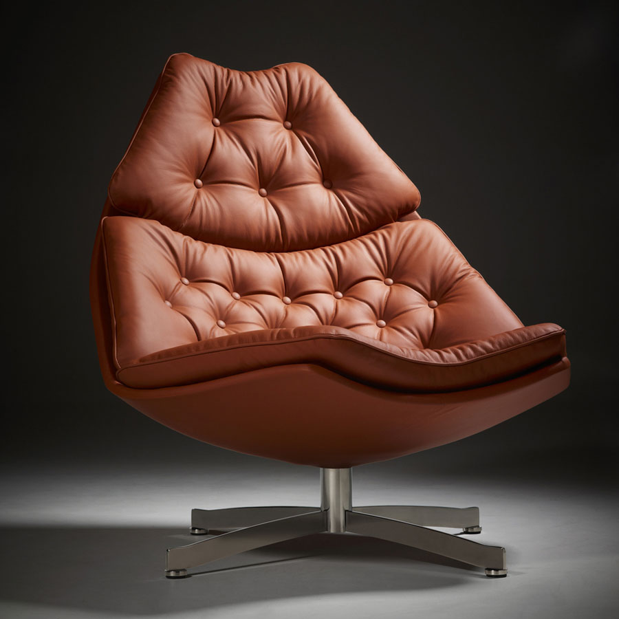 Artifort F587 Modern On Tufted Lounge Chair Fabric Or Leather Artifort F587 Modern On Tufted Lounge Chair Fabric Or Leather Stardust