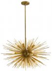 ASTRA Mid-Century Sputnik Chandelier w/12 Lights, Brass