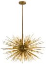 ASTRA Mid-Century Sputnik Chandelier w/12 Lights, Brass