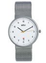Braun BN-32WHS Men's Stainless Steel Mesh Modern Watch - White