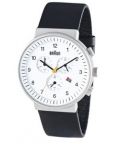 Braun Mens BN0035WHBKG Classic Chronograph Modern Watch - White