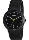 Braun Men's BN0032BKBKMHG Classic Mesh Band Analog Watch - Black