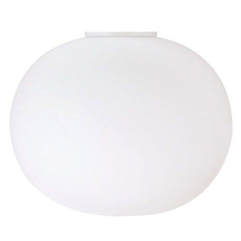Flos Glo-Ball C2 Ceiling Lamp in White Glass