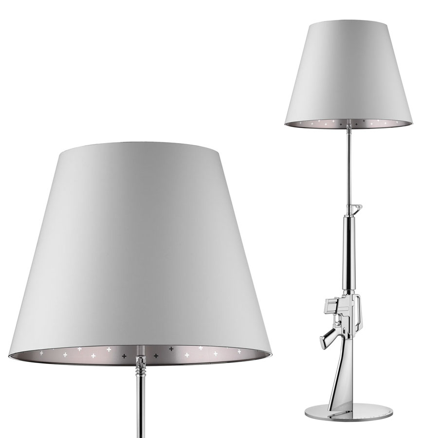 Flos Chrome Lounge Gun Floor Lamp By Philippe Starck Stardust Flos Chrome Lounge Gun Floor Lamp By Philippe Starck