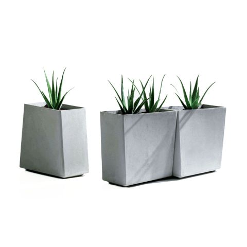 Twista Contemporary 24inch Modern Outdoor Planter Pot