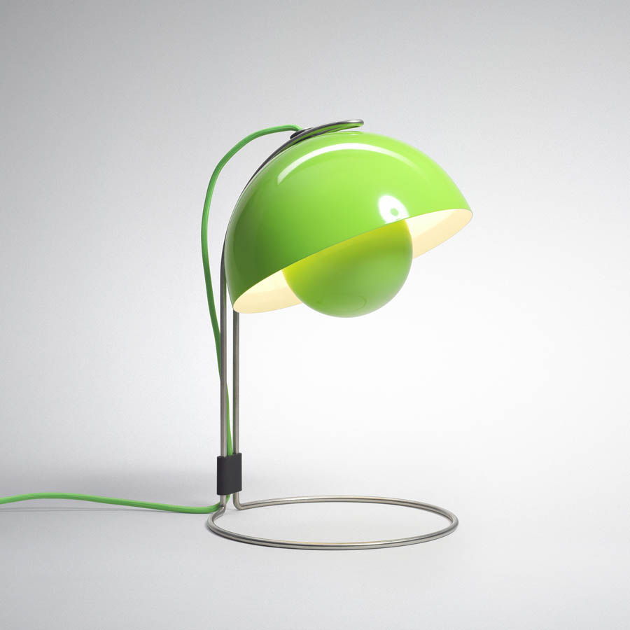 Panton Flowerpot Table Lamp VP4 - Green Table Lamp Stardust Panton Flowerpot Table Lamp VP4 - Green ... - Panton Flowerpot Table Lamp VP4 - Green Table Lamp Stardust