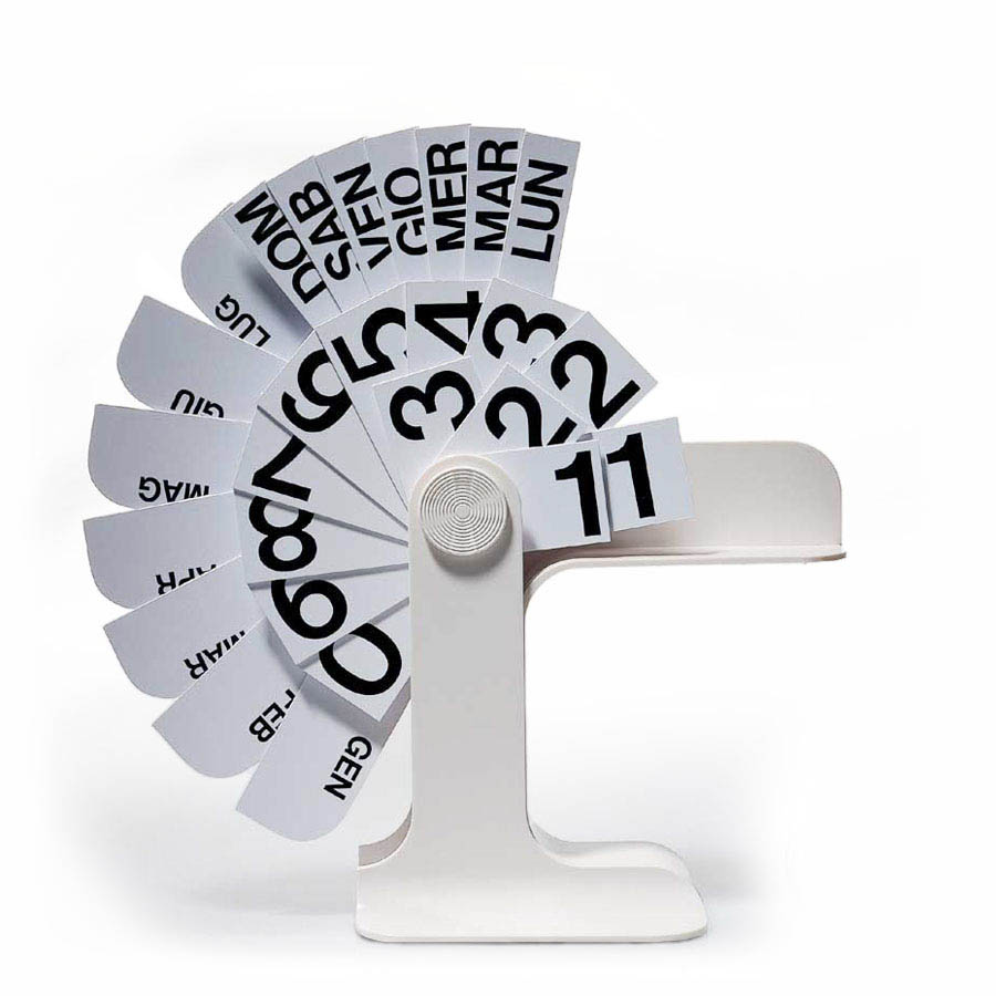 Danese Milano Timor Modern Perpetual Desk Calendar By Enzo Mari