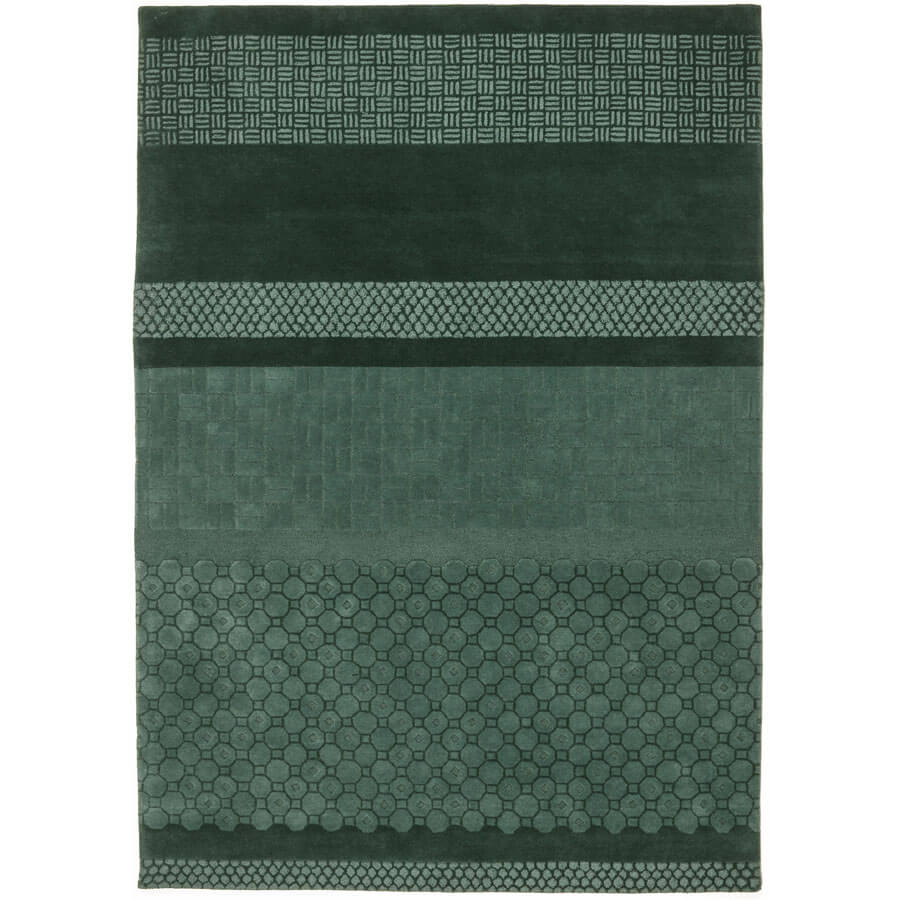 JIE Celadon Forest Green Area Rug by Nanimarquina