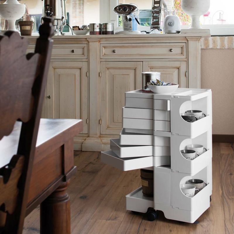 Joe Colombo Boby Trolley B36 — 3 Sections, 6 Drawers | B