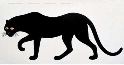 Danese Milano Quattro La Pantera Black Panther Poster Enzo Mari 1965