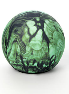 Baleri Italia Tato Tattoo Malachite Pouf or Ottoman