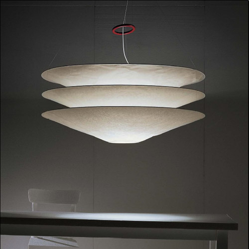 Floatation Paper Lamp Shade Suspension Light By Ingo Maurer