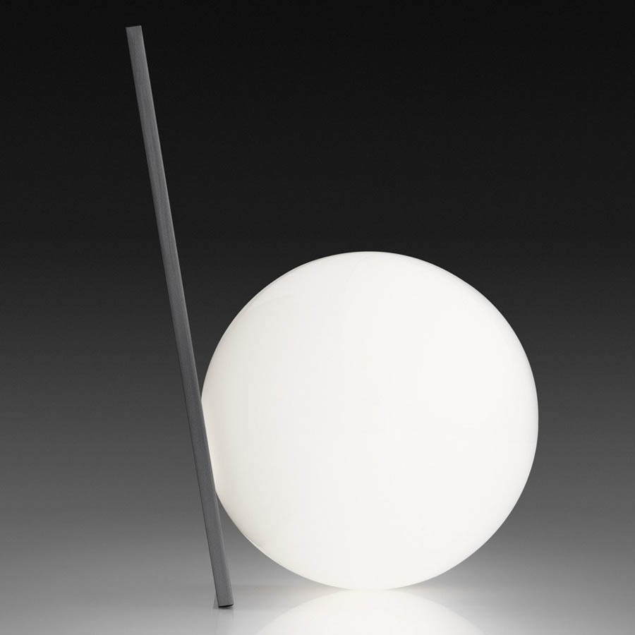 Flos Modern Extra T 8 7 Aluminum W Glass Ball Table Lamp Stardust Flos