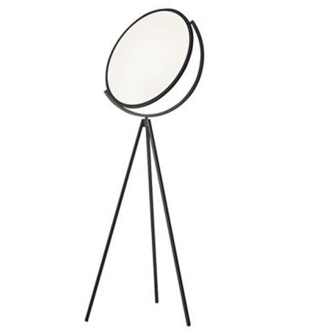 Flos Superloon 78" Modern Tripod Floor Lamp, LED, Black/Chrome