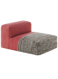 Gandia Blasco Mangas Space Modules Plait Coral Lounge Chair