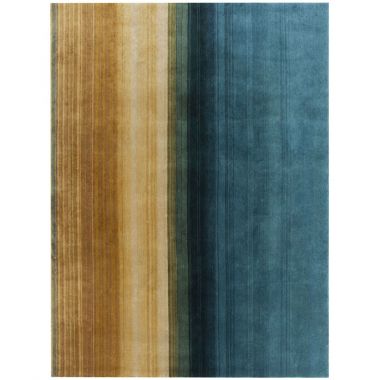 Gandia Blasco Paysages Landscape Rug - Multi-Stripe - Brown/Cream/Blue
