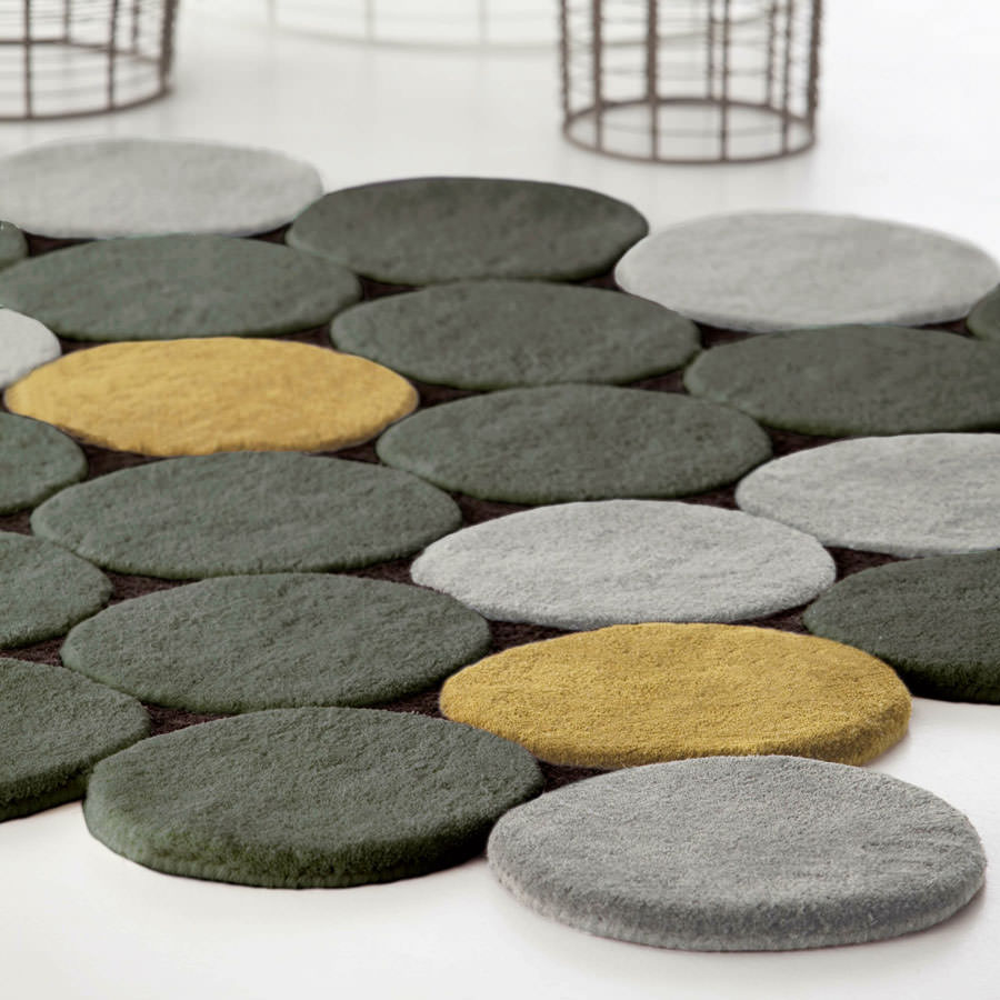Gandia Blasco Circulos Rug Rectangular With Circles Green Gandia Blasco Circulos Rug