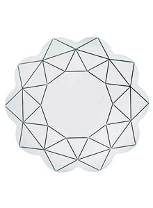 Glas Italia Brillante Fiore Italian Glass Mirror