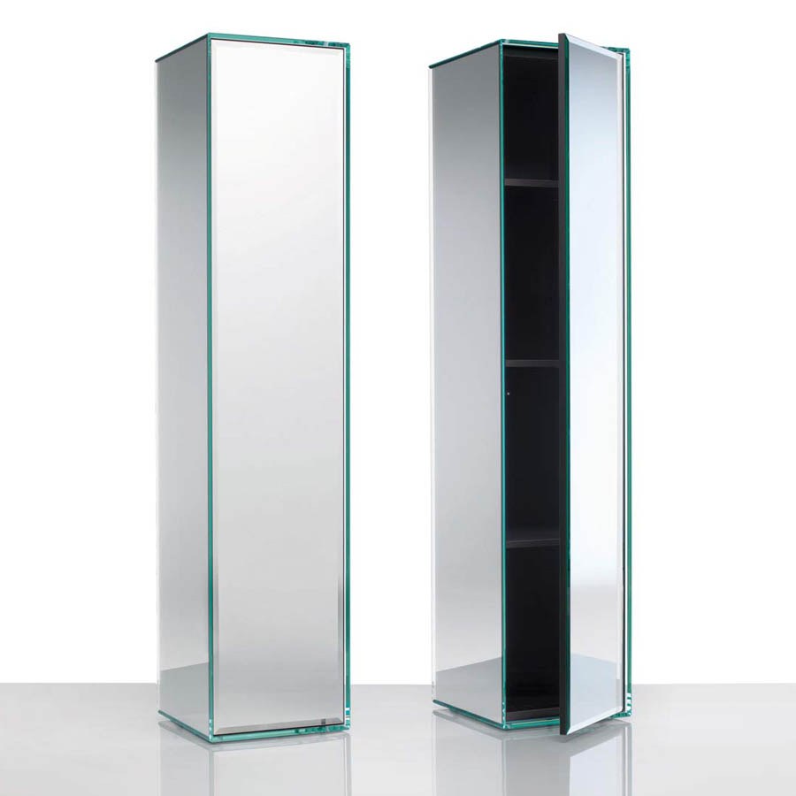 Glas Italia Prism Freestanding Mobile Storage Cabinet Stardust Glas Italia Prism Freestanding Mobile Storage Cabinet - Glas Italia Prism Freestanding Mobile Storage Cabinet Stardust