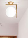 Flos IC Scone | Opal Glass IC C/W Wall Sconce by Flos Lighting