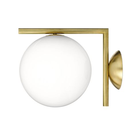 Flos IC Scone | Opal Glass IC C/W Wall Sconce by Flos Lighting