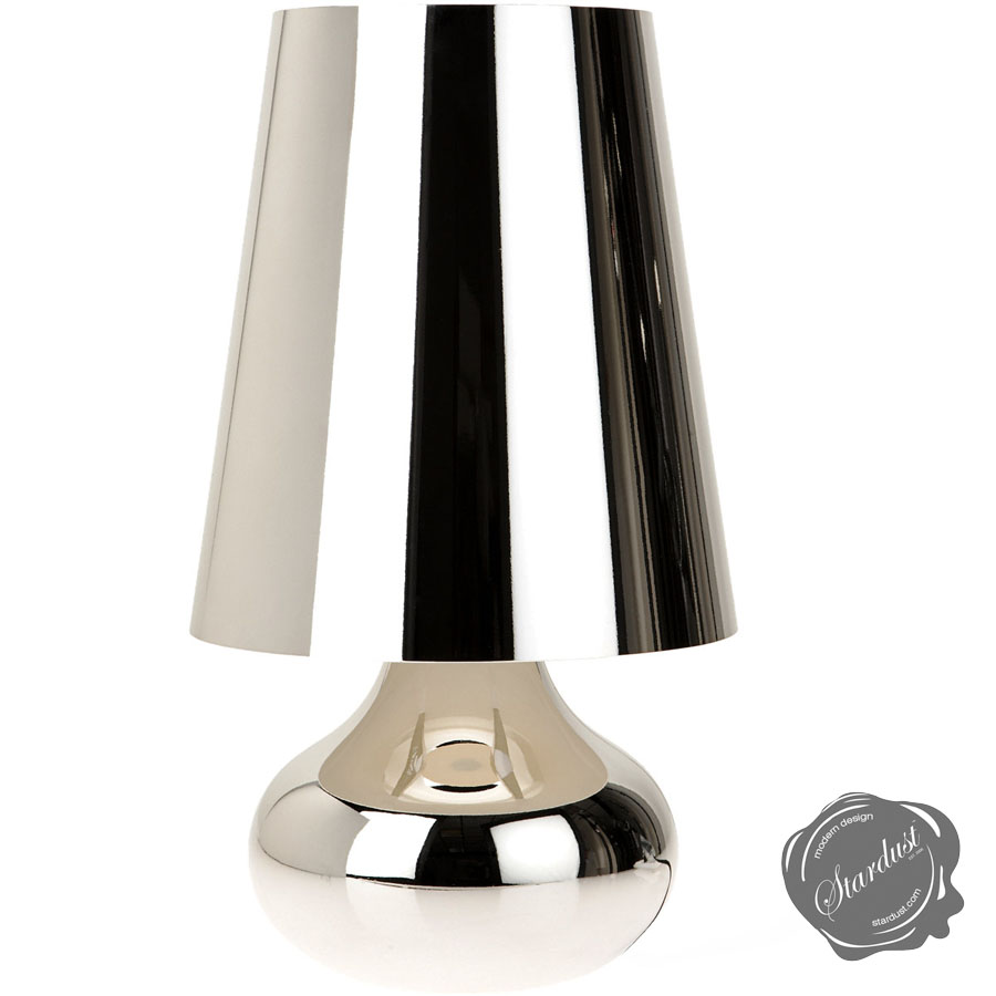 cindy table lamp platinum by kartell 