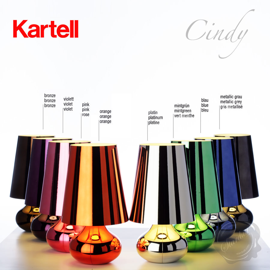 kartell cindy table lamp platinum