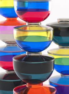 Shibuya Vase in Grey Blue Cherry - Kartell Shibuya Vase