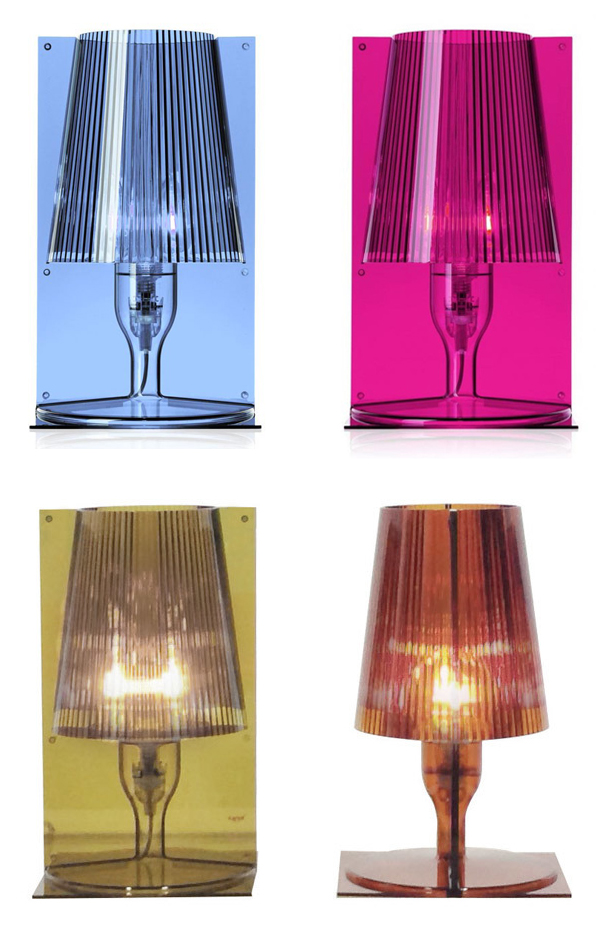 Transpa Acrylic Table Lamps, Kartell Take Table Lamp Smokers