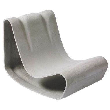 Loop Chair Modern Concrete Outdoor Chair by Willy Guhl