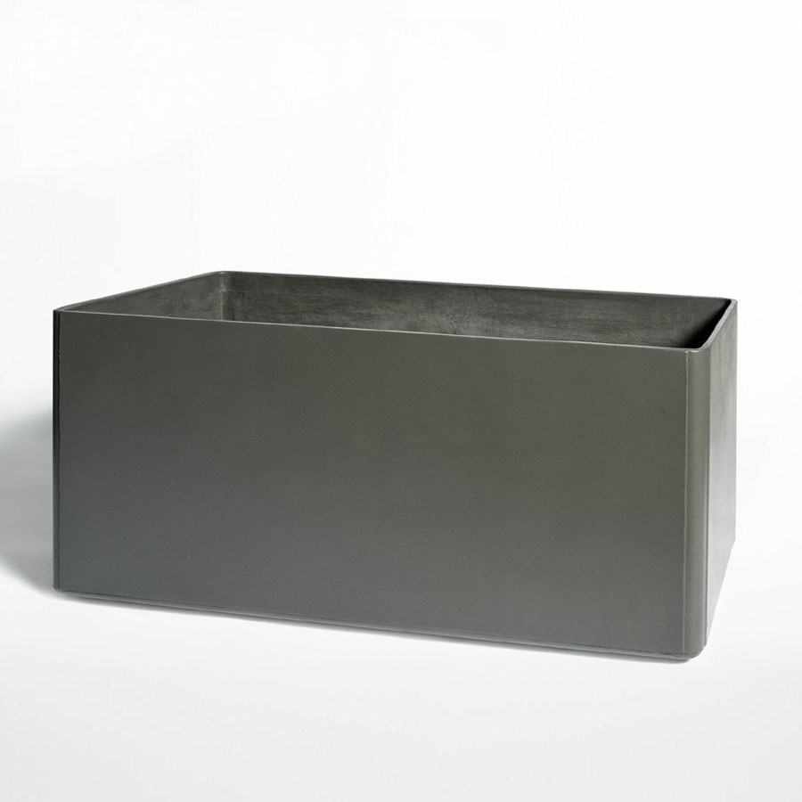 Modern Outdoor Planters Rectangular Low Planter Pot 18 H Stardust Modern Outdoor Planters