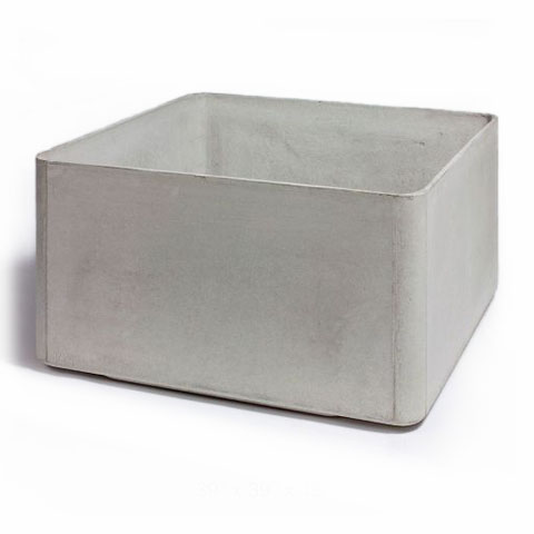 Mid Century Modern Pots and Planters: Square Low Planter 18" h
