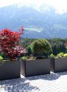 Modern Outdoor Planters: Rectangular Tall Planter Pot 24" h