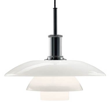 Louis Poulsen PH 4 1/2-4 Modern Glass Pendant Lamp by Poul Henningsen