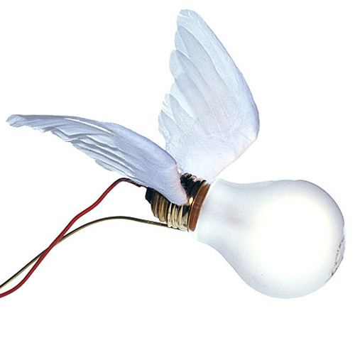 Lucellino® 11.8-inch Feather Winged-Bulb Table Lamp by Ingo Lucellino® 11.8-inch Feather Winged-Bulb Table Lamp by Ingo