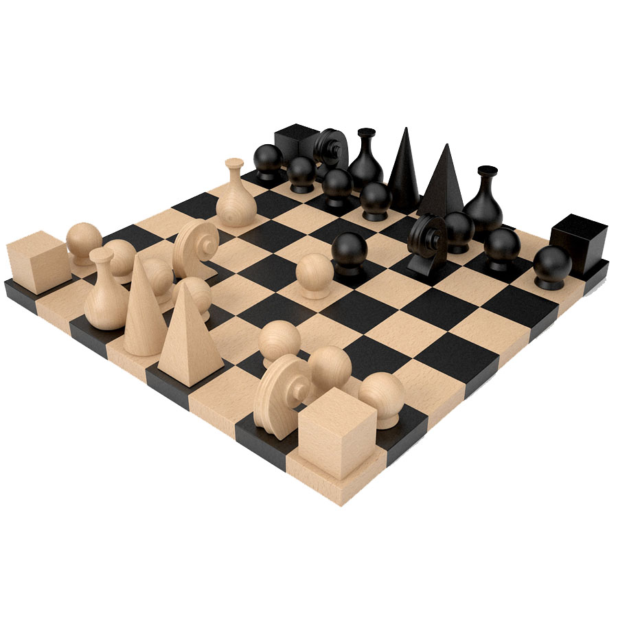 Man Ray Chess Set - Board and Pieces