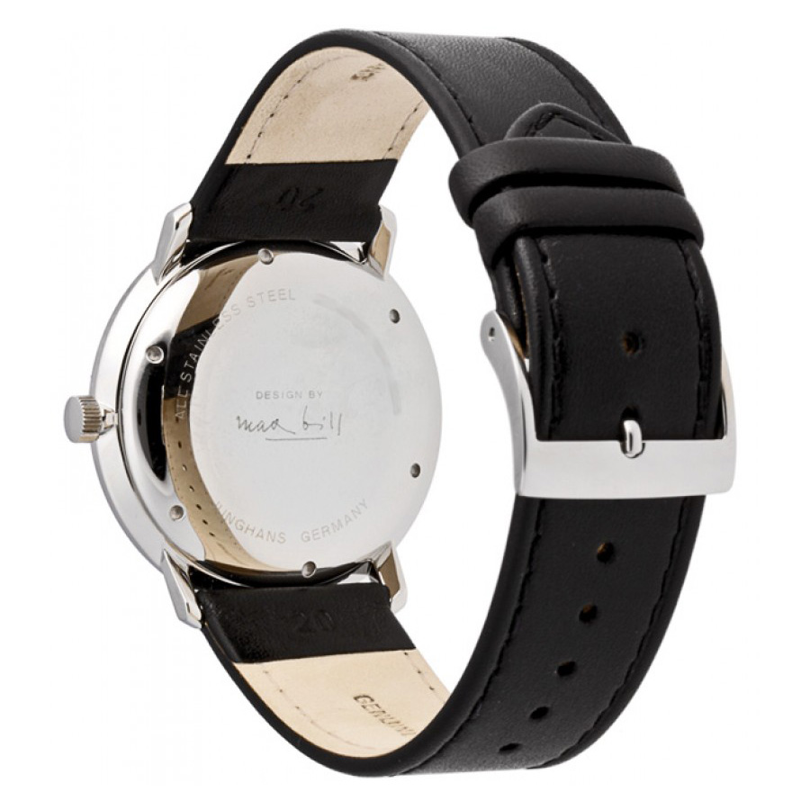 Max Bill Manual Watch Model 027/3700.00 in White Stardust Modern