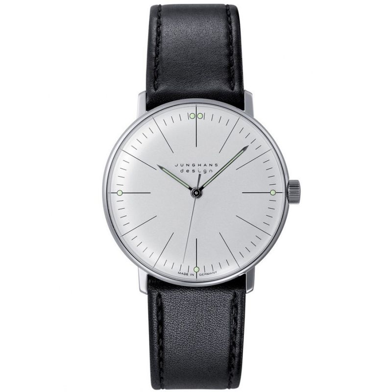 Max Bill Manual Watch Model 027/3700.00 in White Stardust Modern