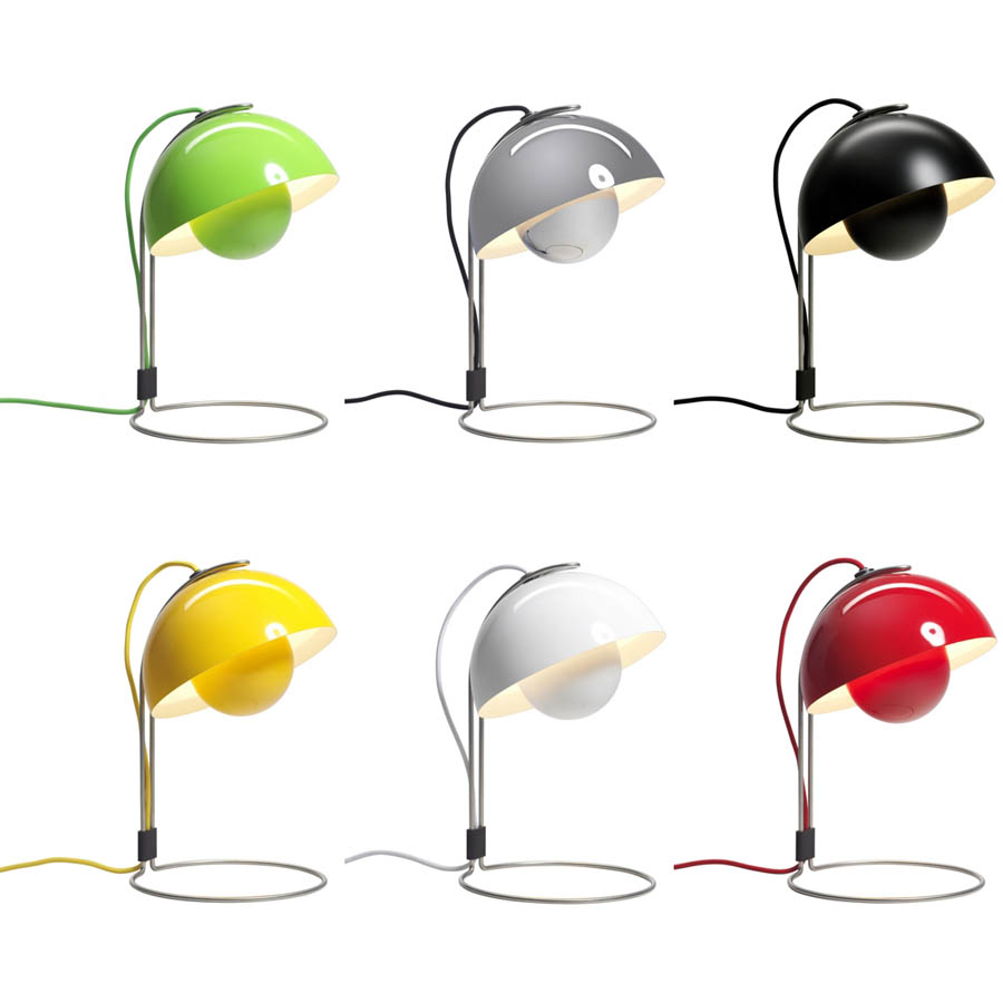 Panton Flowerpot Table Lamp Vp4 Yellow