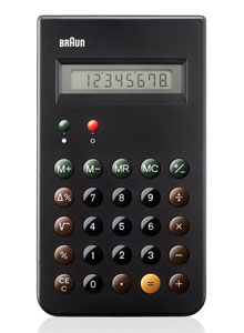 Braun ET-66 Calculator by Dieter Rams
