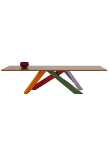 Bonaldo Big Table with Multi-Color Legs | Stardust Bonaldo Big Table with Multi-Color Legs | Stardust