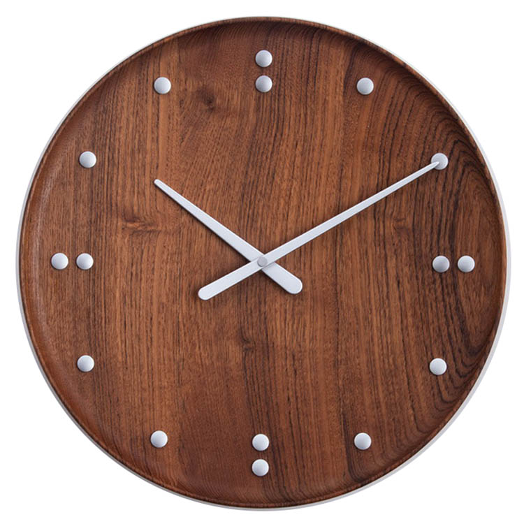 Finn Juhl Modern 13 8 Round Wall Clock By Architectmade Teak Wood Stardust - Mid Century Modern Wall Clock History Finn Juhl Modern 13 8 Round Wall Clock By Architectmade Teak Wood Stardust - Mid Century Modern Wall Clock History