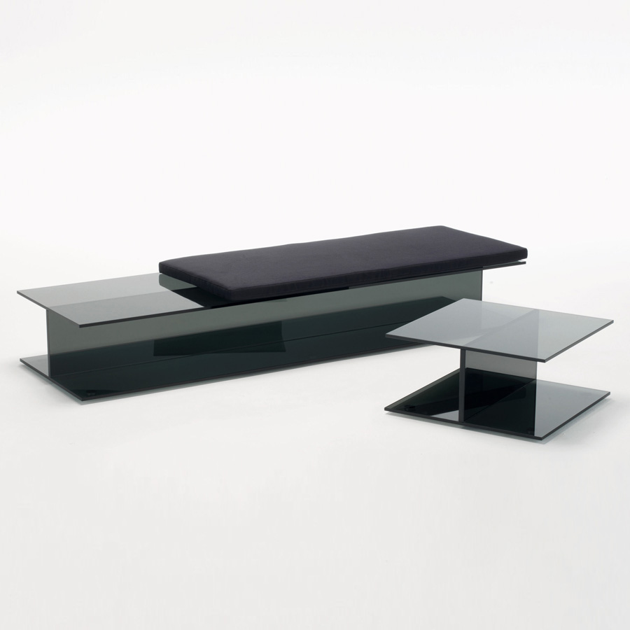 Glas Italia I Beam Glass Bench By Jean Marie Massaud Stardust