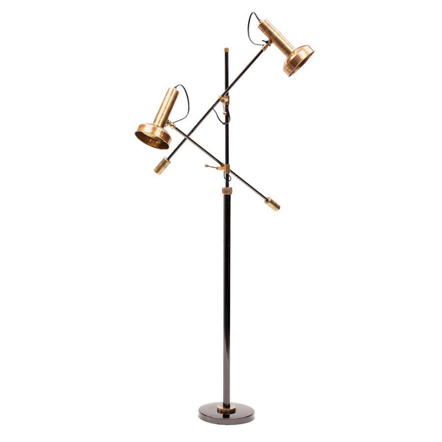 Modern Triennale Floor Lamp Milano In Brass Stardust