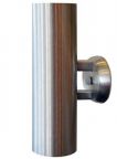 Outdoor 'Jetsons" Sconce Light in Aluminum