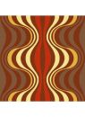 Verner Panton Onion I Carpet in Brown/Dark Red