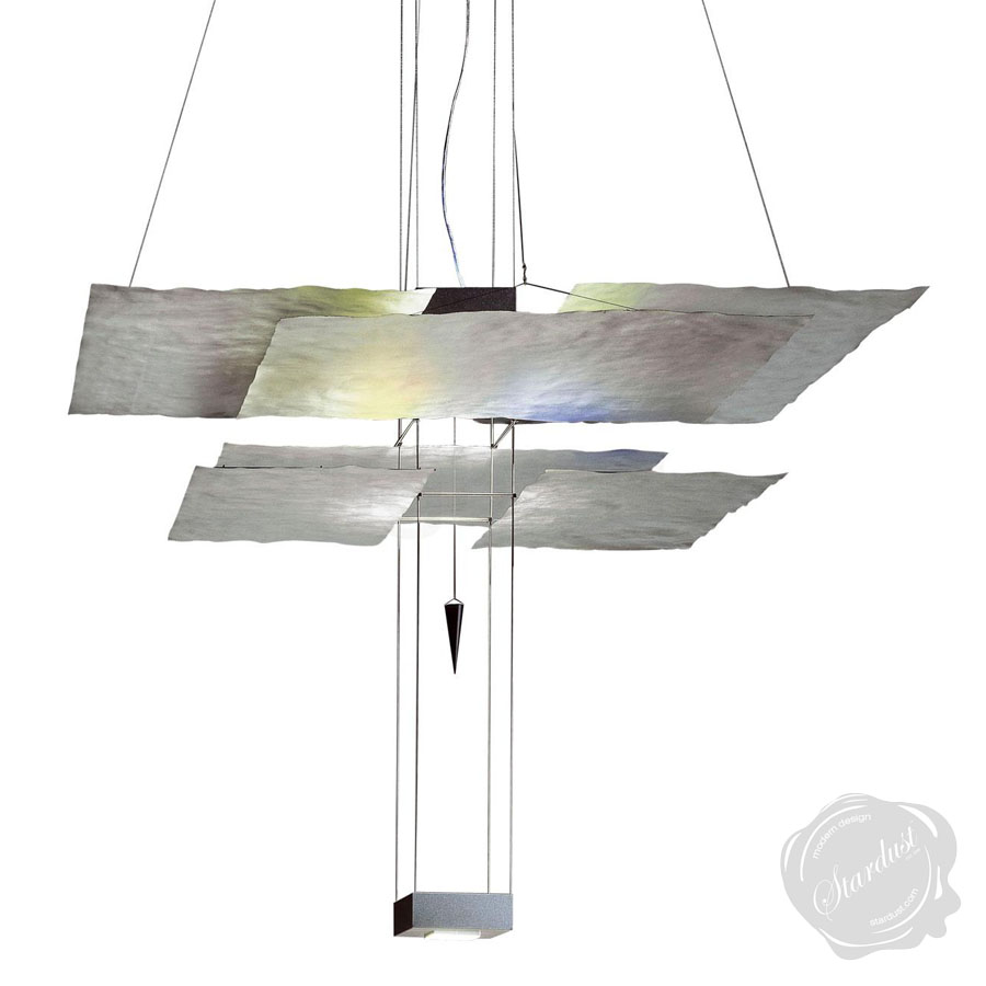 Ingo Maurer Oh Mei Ma Kabir Silver Lamp 