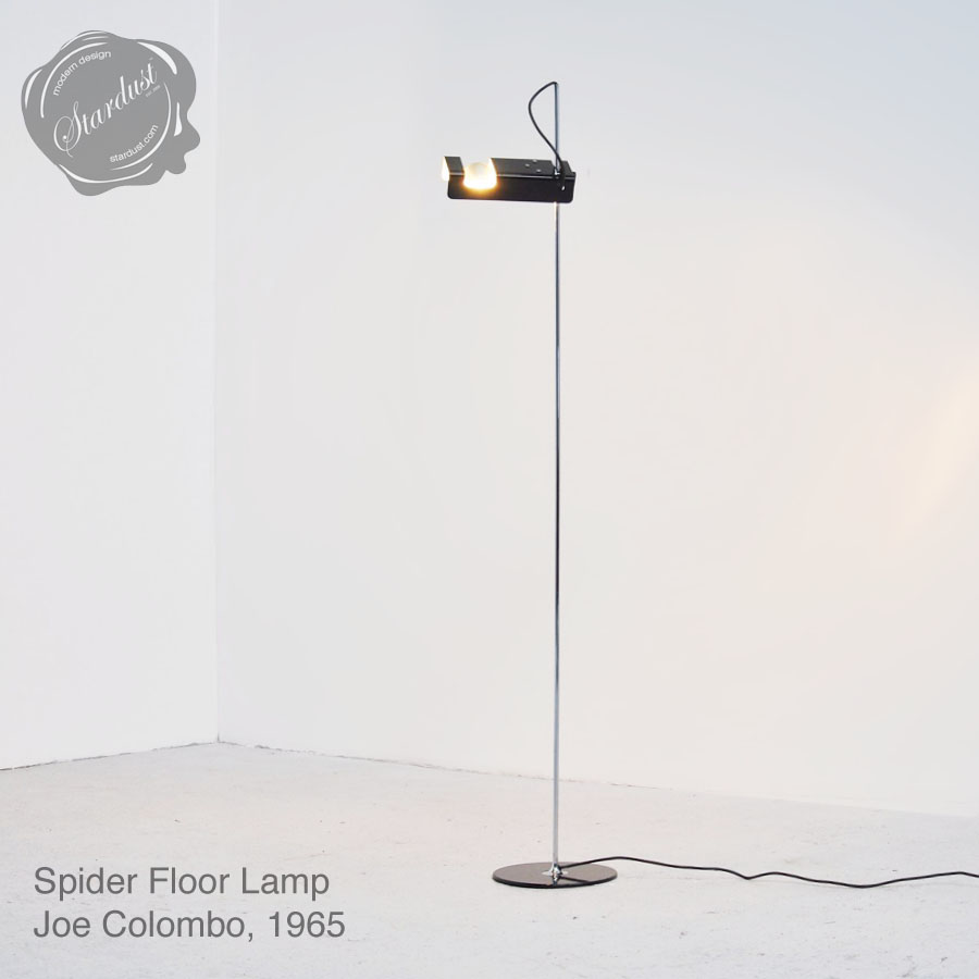 Spider 3319 55 In Modern Reading Floor Lamp Oluce White Black